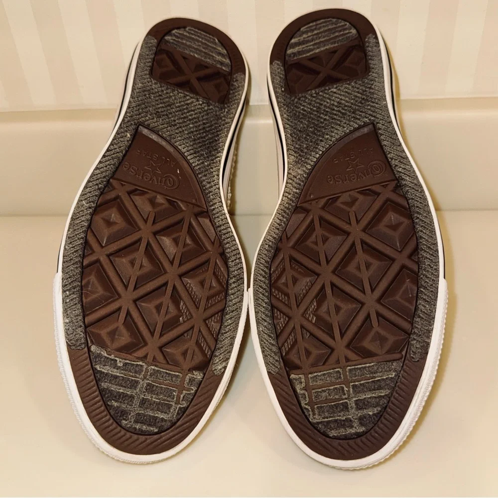 Converse Cream Waffle Print Textile Sneakers - Picture 15 of 16